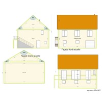 Plan de facade et toiture Grez