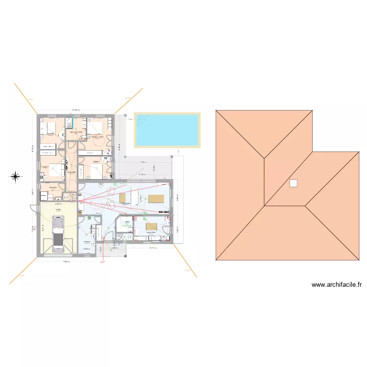 Gorisse PP13 elec. Plan de 14  et 209 m²