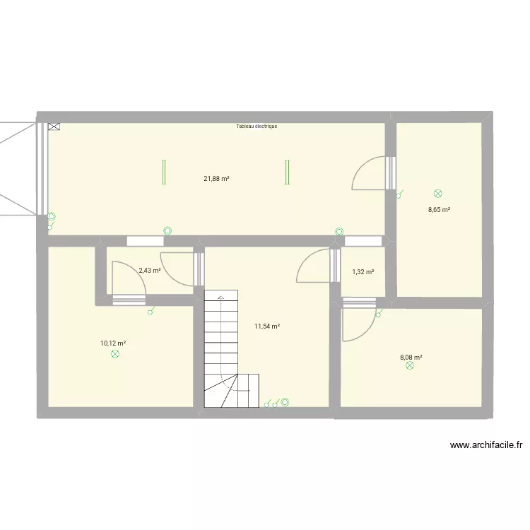 Sous sol chacha. Plan de 