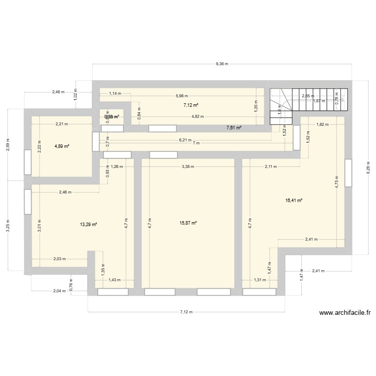 1ER. Plan de 0 pièce et 0 m2