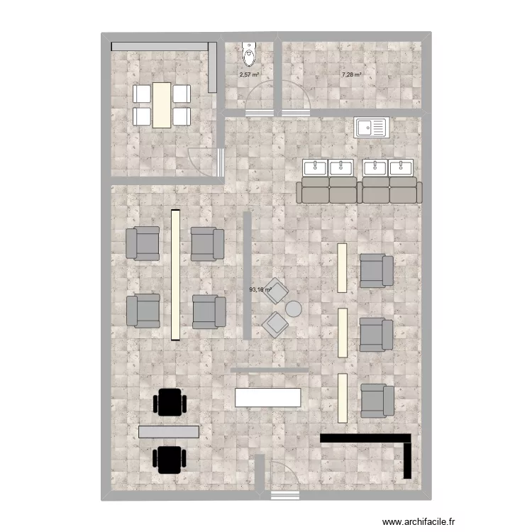 salon. Plan de 3 Pièces et 103 m² salon. Plan de 3 Pièces et 103 m²