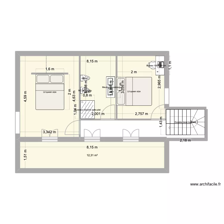 Cagnes sur mer. Plan de 2 Pièces et 44 m² Cagnes sur mer. Plan de 2 Pièces et 44 m²