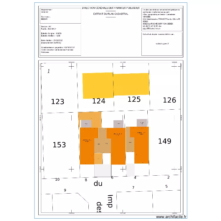 Nesmy PSLA 1. Plan de 