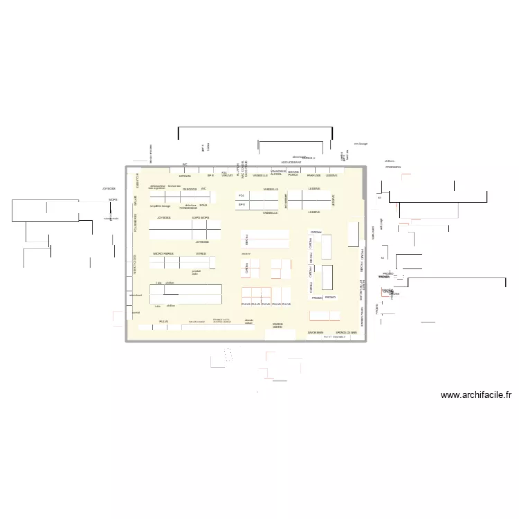 MAG 3.5. Plan de 1  et 281 m²