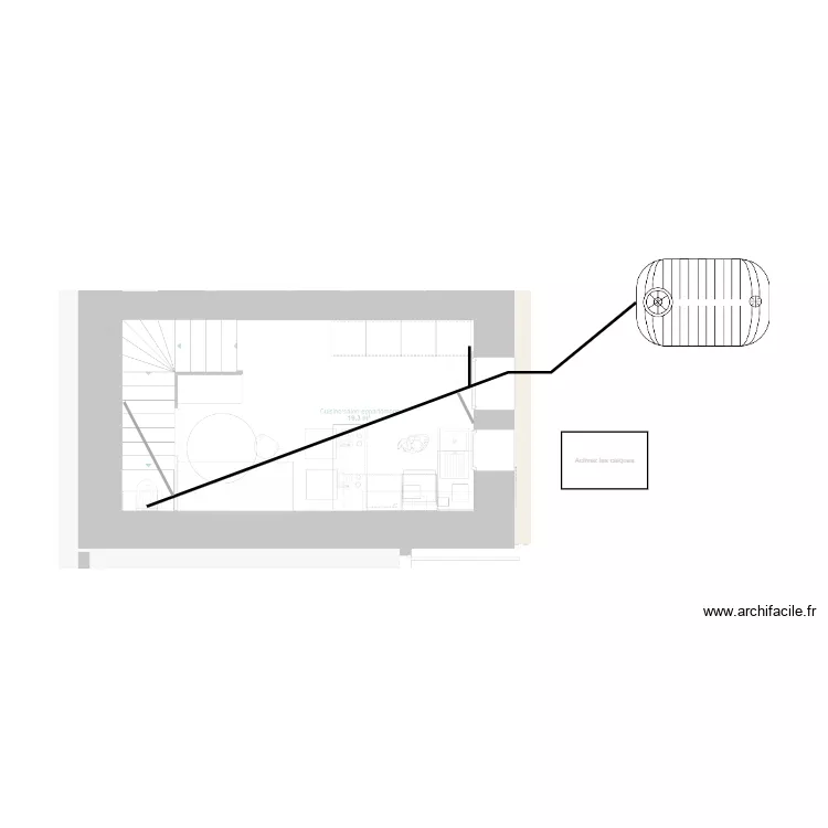 évacuation eaux usées RDC appartement. Plan de évacuation eaux usées RDC appartement. Plan de