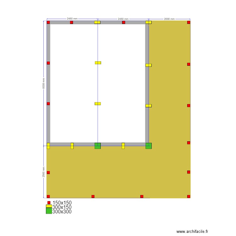 Углич Сваи. Plan de 1 pièce et 26 m2