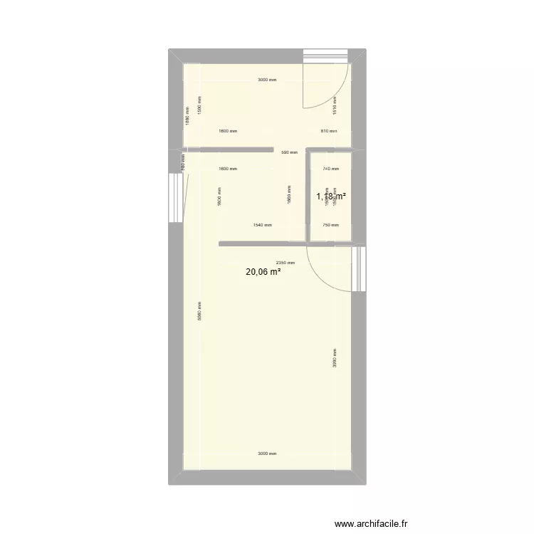 SUITE PARENTALE MAISON ARNAUD. Plan de 