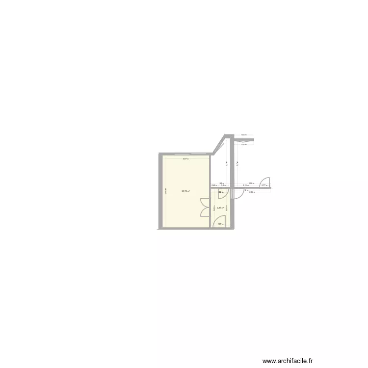 DUBREUIL. Plan de 2 Pièces et 26 m² DUBREUIL. Plan de 2 Pièces et 26 m²