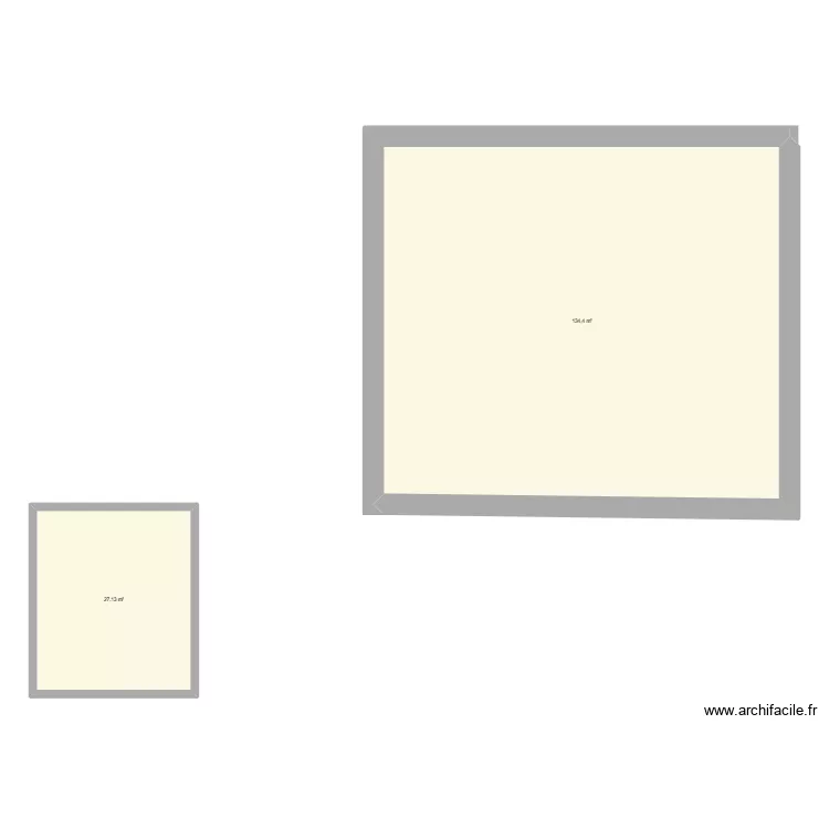 LUSSANT. Plan de 2  et 162 m²