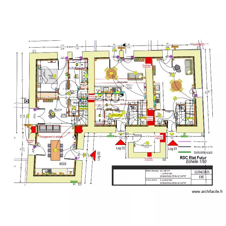 SCI SIMART ELEC RDC. Plan de 
