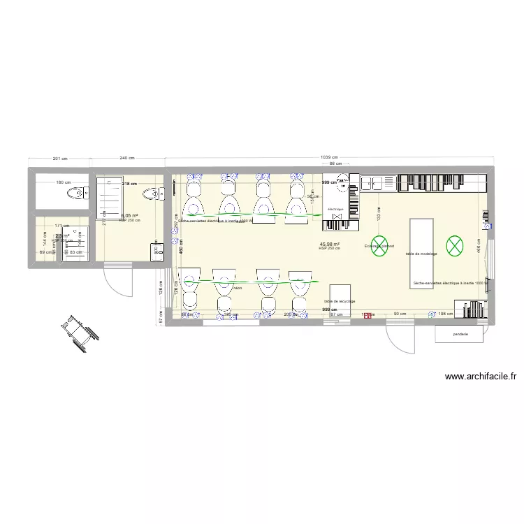la cabane des potiers  projet 1. Plan de 