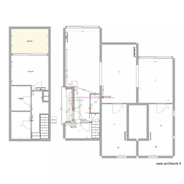 Cogo salon TV. Plan de 