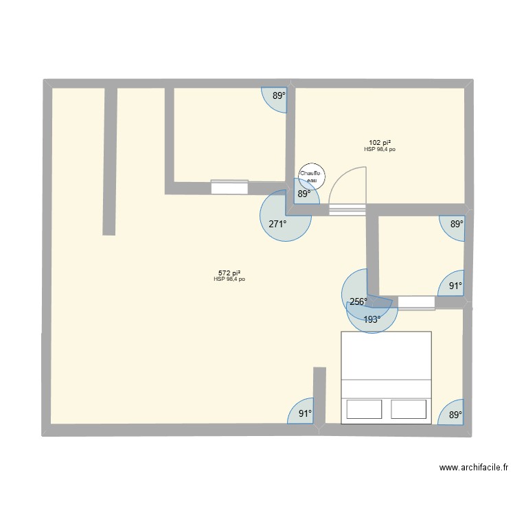 Sous sol - 2. Plan de 2 pièces et 63 m2
