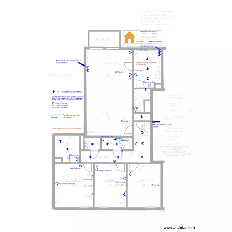 PROJET ELECTRICITE 281025. Plan de 