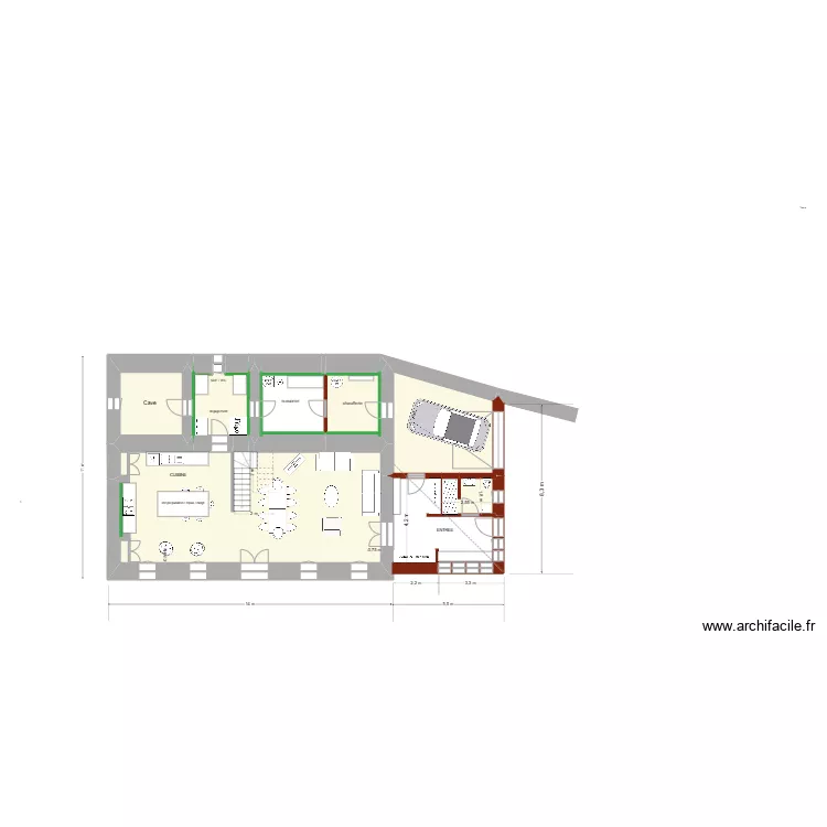 CAROLE & LUDO  PROJET   RDC ( 2). Plan de 