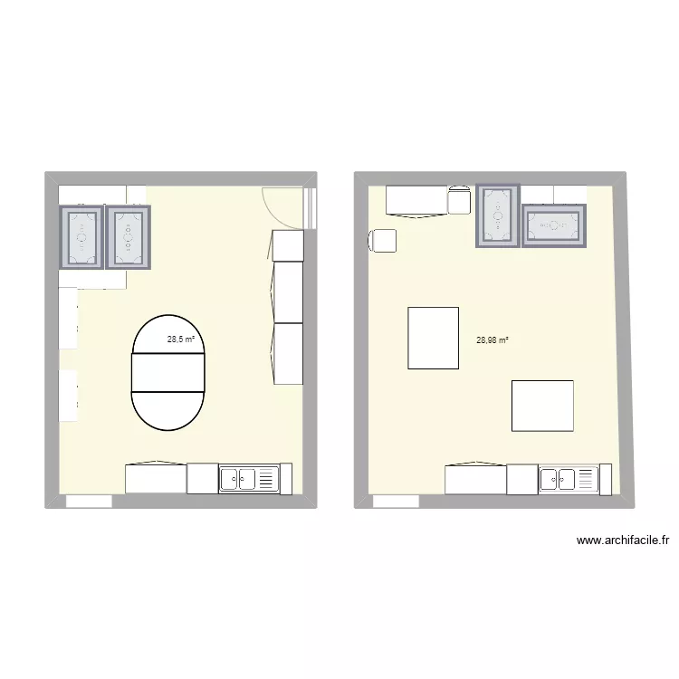 salle de jeu. Plan de 