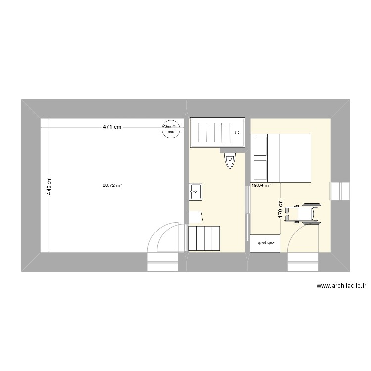 GR MAISON HAUT - V2. Plan de 0 pièce et 0 m2