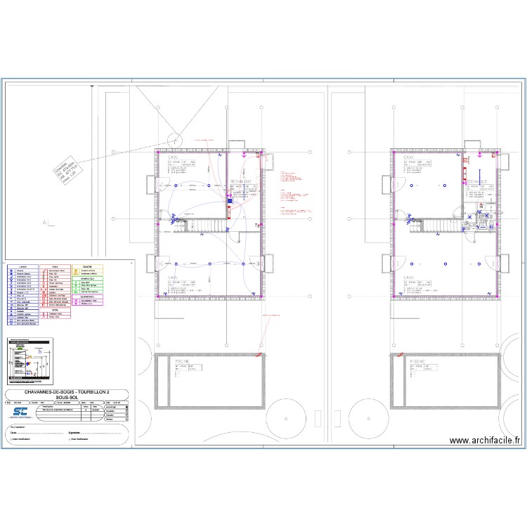 kts chavanne sous sol. Plan de 0 pièce et 0 m2