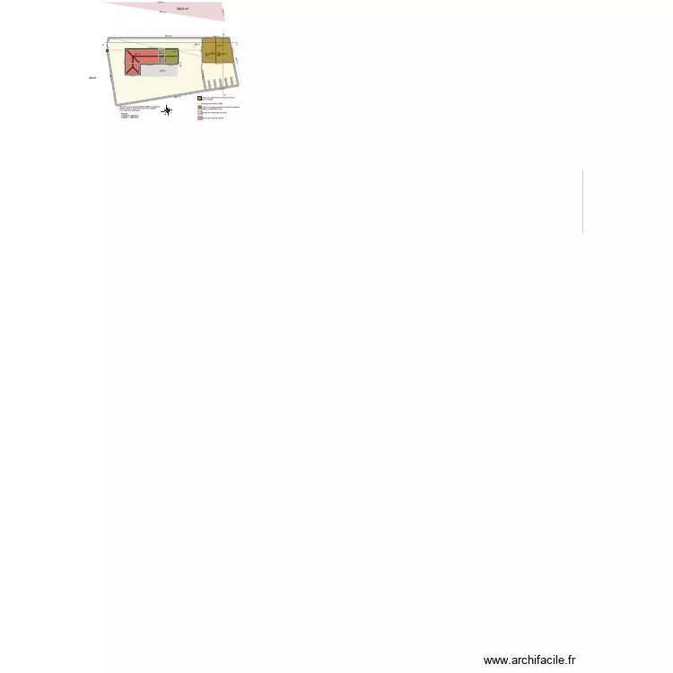 PCMI - Plan de masse r&eacute;el B883. Plan de 