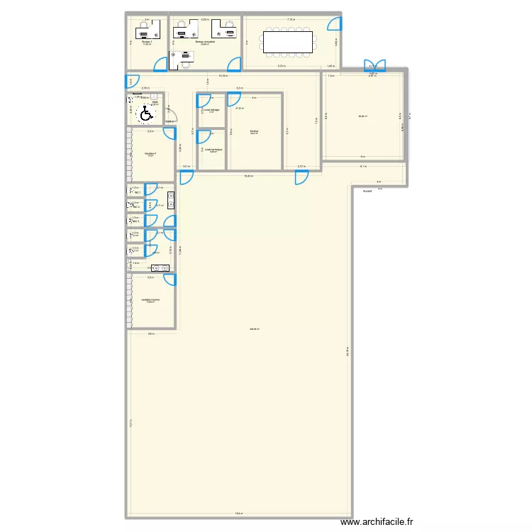 messagerie. Plan de 18 Pièces et 618 m² messagerie. Plan de 18 Pièces et 618 m²