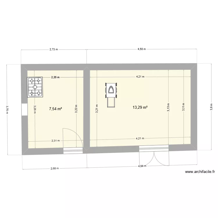 Box & Atelier Bis. Plan de 