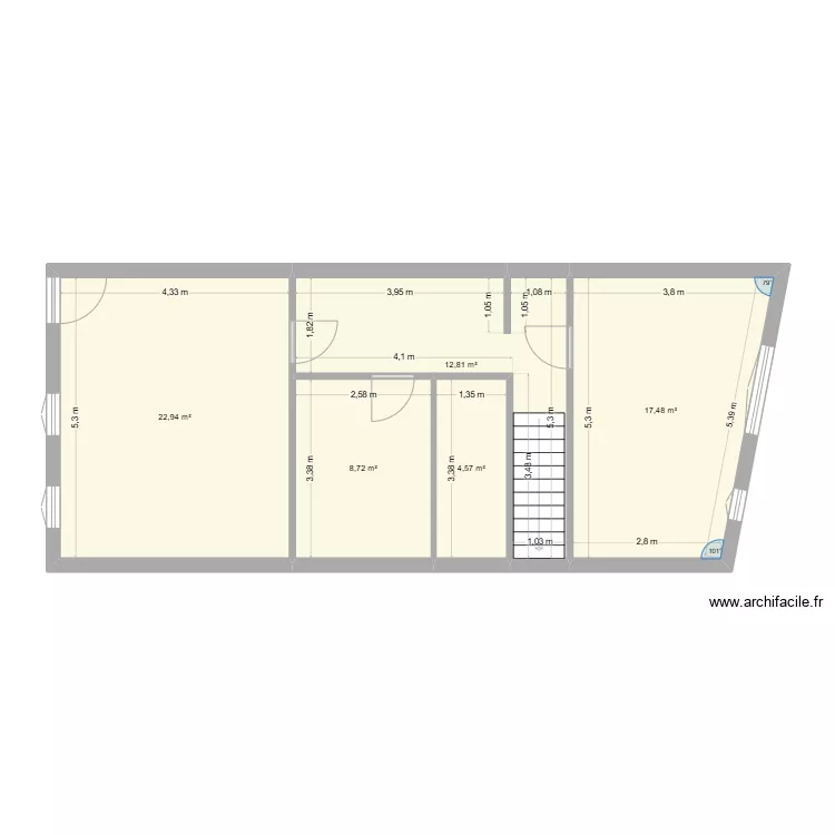 RDC actuel. Plan de RDC actuel. Plan de