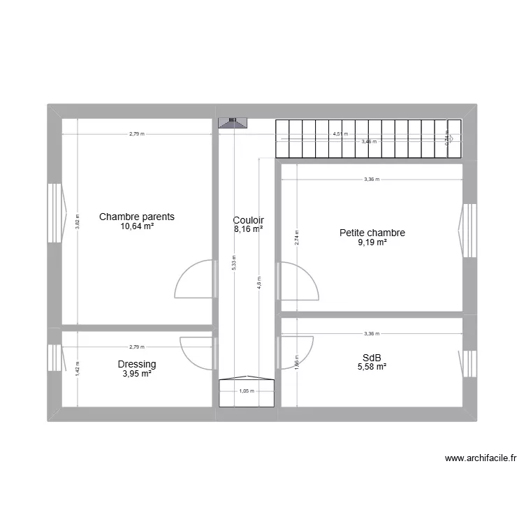 Plan_maison_Geneston_Etage. Plan de 5 Pièces et 38 m² Plan_maison_Geneston_Etage. Plan de 5 Pièces et 38 m²