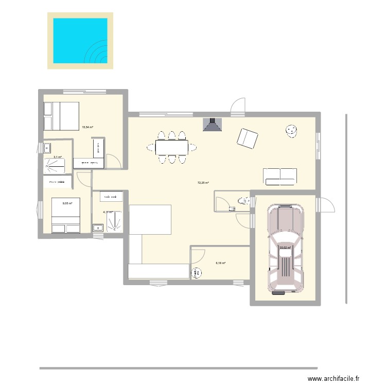 2025 7. Plan de 7 pièces et 130 m2