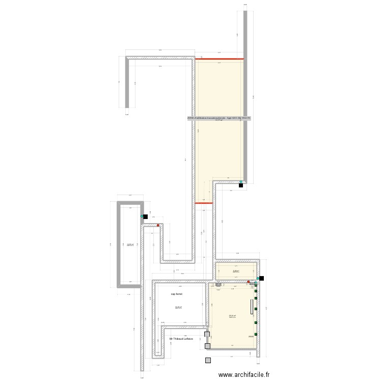 CAP FERRET  nouvelle version novembre 2023. Plan de 7 pièces et 116 m2