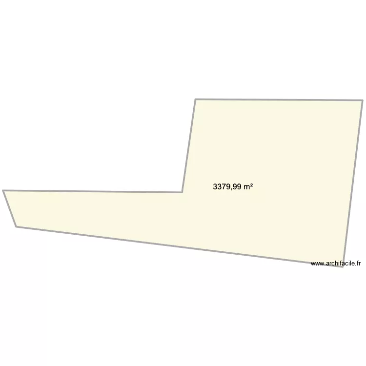 num&eacute;ro de parcelle 79 appartement A7L. Plan de 1  et 3380 m²