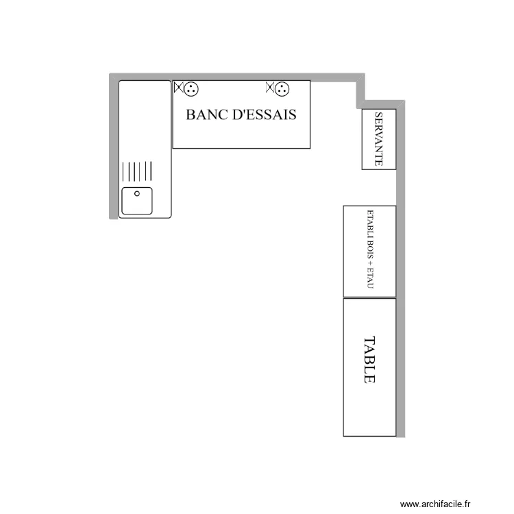 atelier Rez&eacute;. Plan de 