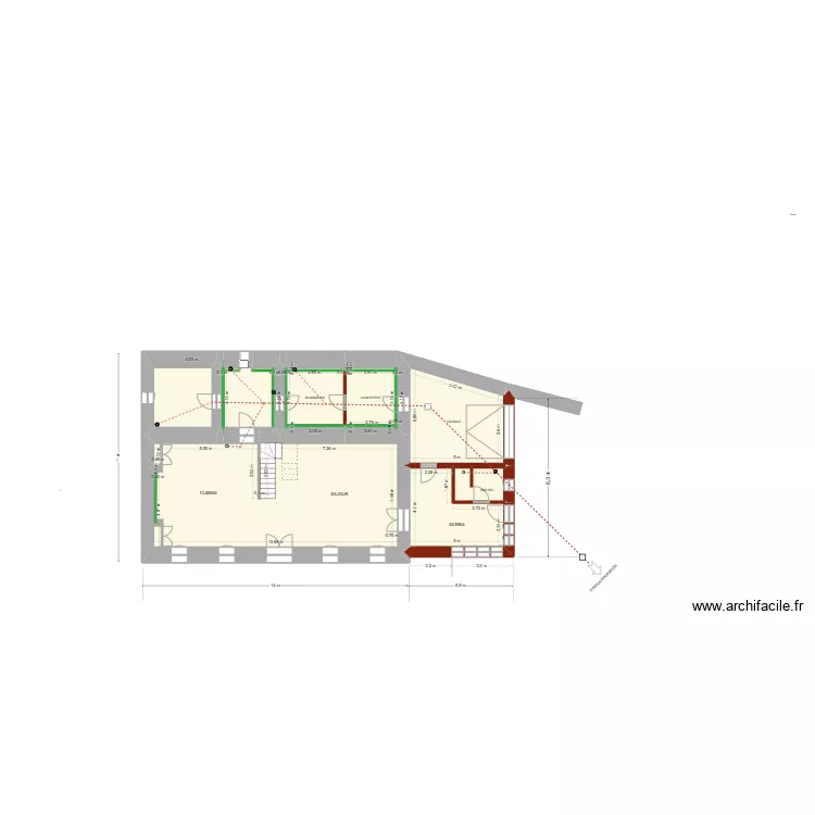 CAROLE & LUDO PROJET RDC coté EU/EV. Plan de CAROLE & LUDO PROJET RDC coté EU/EV. Plan de