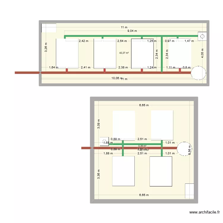 centrale de vide. Plan de 
