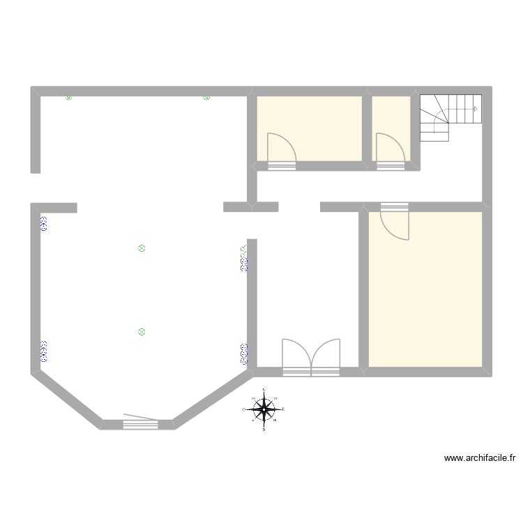RDC. Plan de 0 pièce et 0 m2