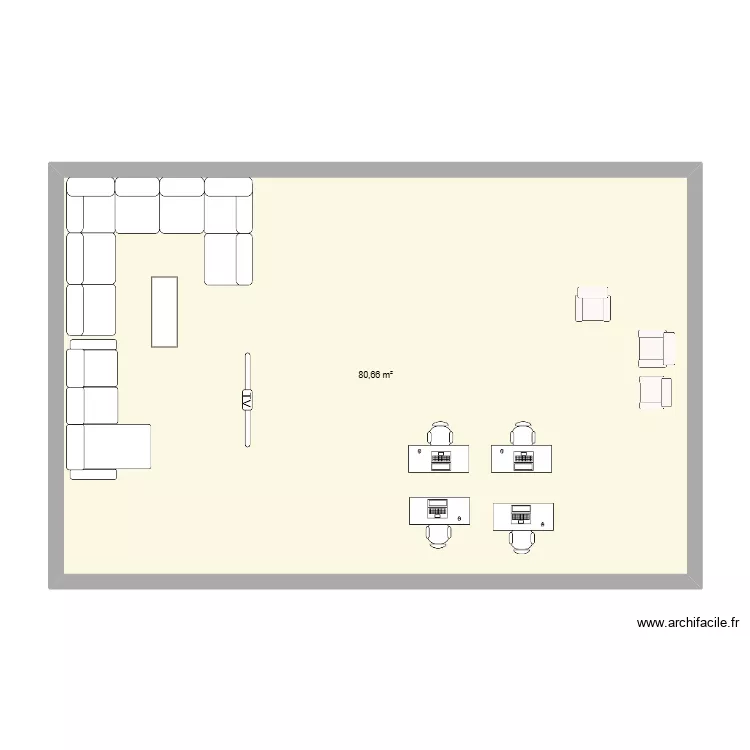 beaupuy. Plan de 1  et 81 m²