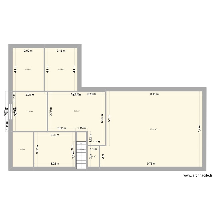 NOTRE MAISON. Plan de 8 pièces et 152 m2