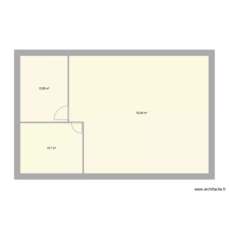 Hippocampes. Plan de 3 et 74 m² Hippocampes. Plan de 3 et 74 m²