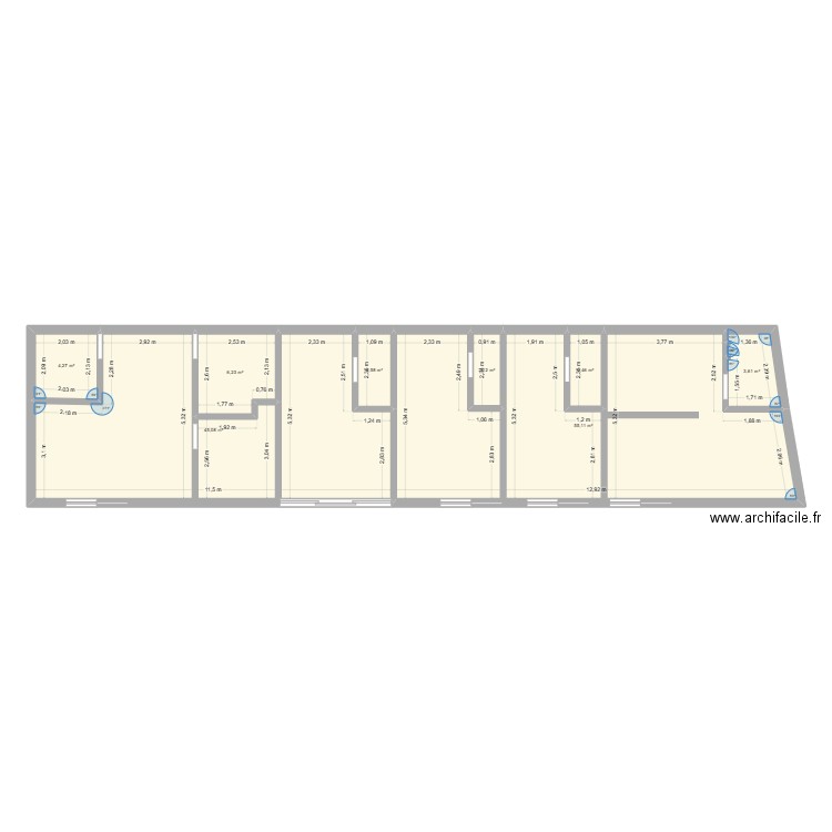 PLAN GENERAL LOCATION FINAL. Plan de 8 pièces et 121 m2
