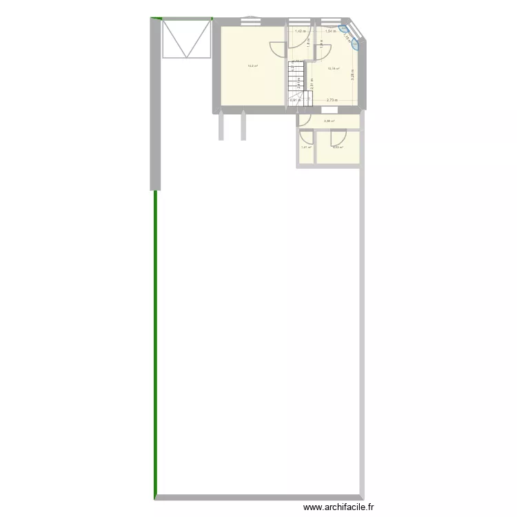 maison 94 rdc. Plan de 12  et 62 m²