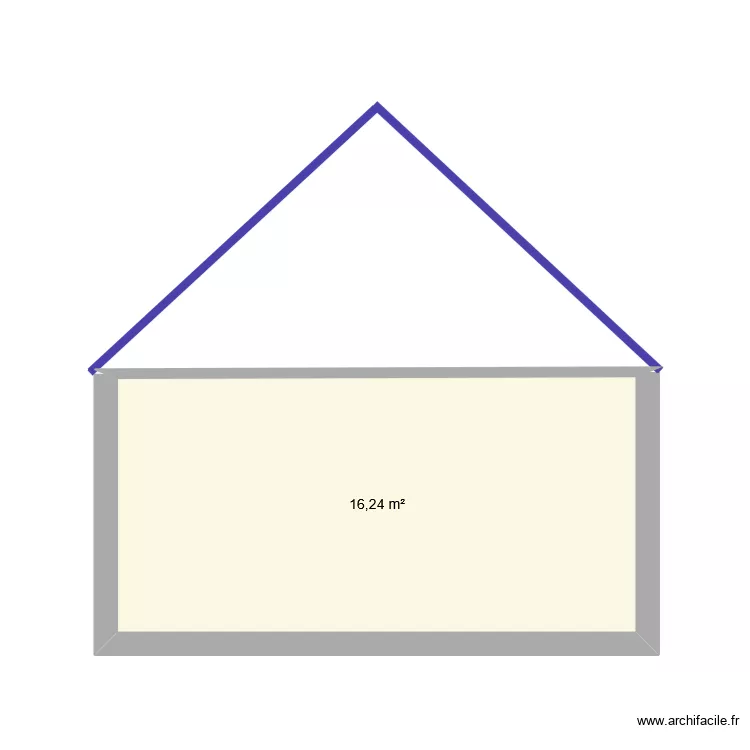 PLAN DE COUPE PIGNON. Plan de 1 et 16 m² PLAN DE COUPE PIGNON. Plan de 1 et 16 m²