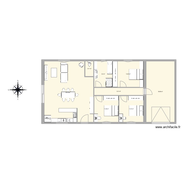 Maison. Plan de 0 pièce et 0 m2