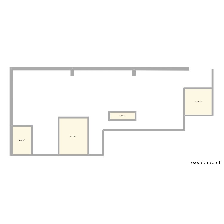 Vidymed labo. Plan de 4 pièces et 19 m2