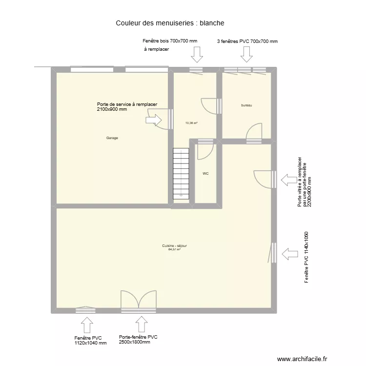 THARI RDC. Plan de 