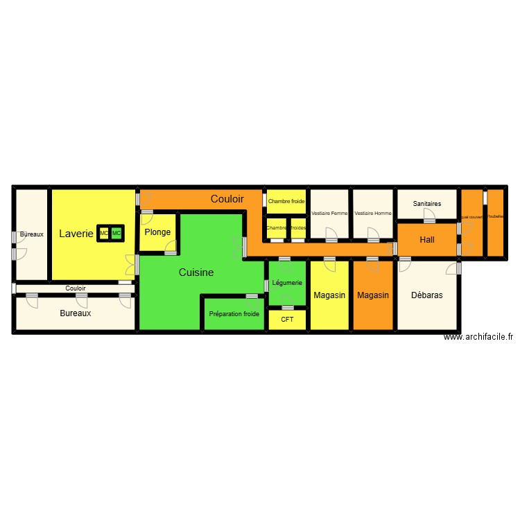 Stéphanie Plan 3. Plan de 23 pièces et 301 m2