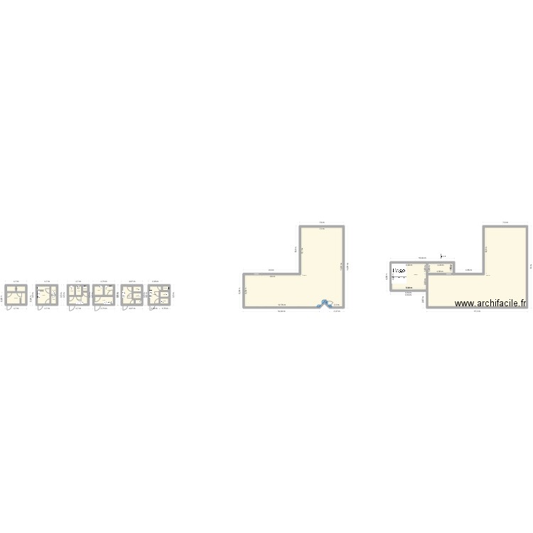 restaurant 1. Plan de 22 pièces et 393 m2