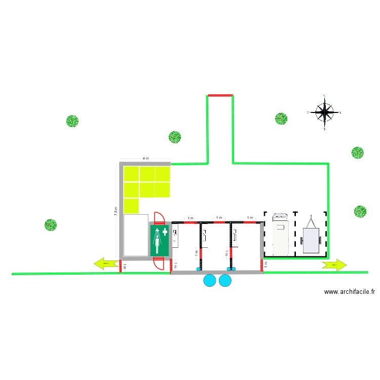 projet cochons. Plan de 0 pièce et 0 m2
