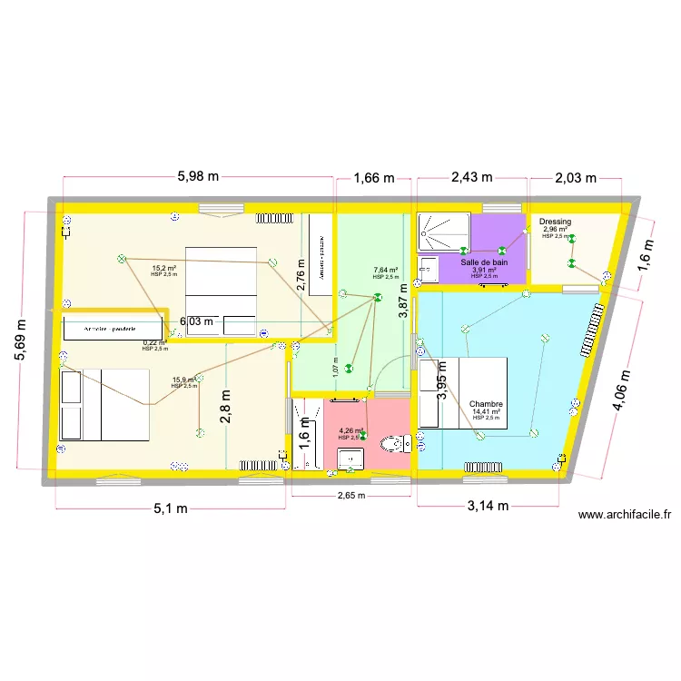 DUCHENE etage. Plan de 