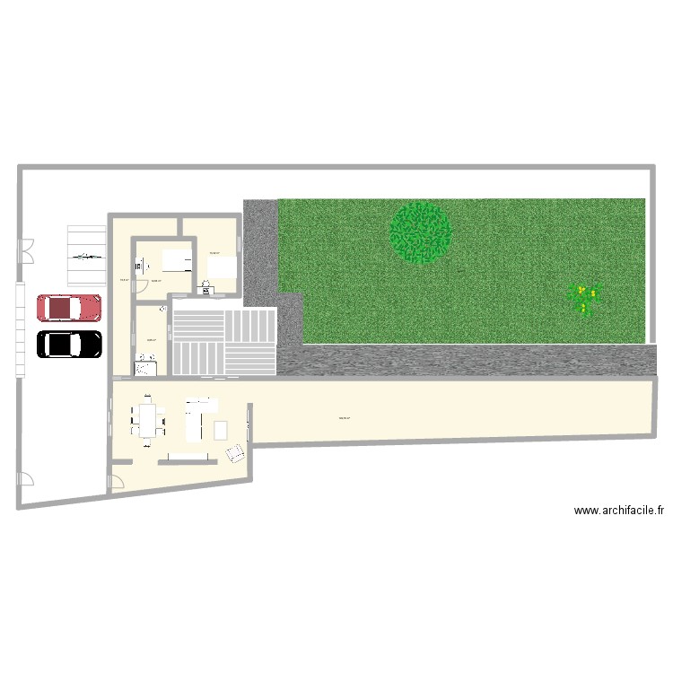 Extension Maison 3 Lolo3. Plan de 5 pièces et 200 m2