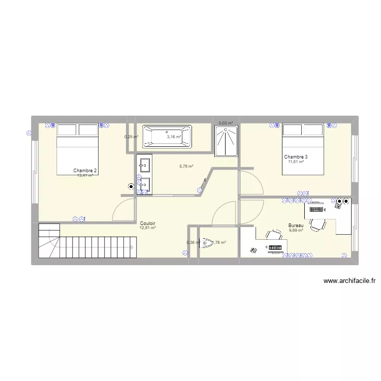 Plan R+1 PC . Plan de Plan R+1 PC . Plan de