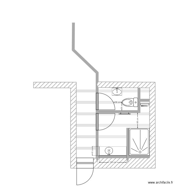 C RIEHL. Plan de 17 pièces et 39 m2